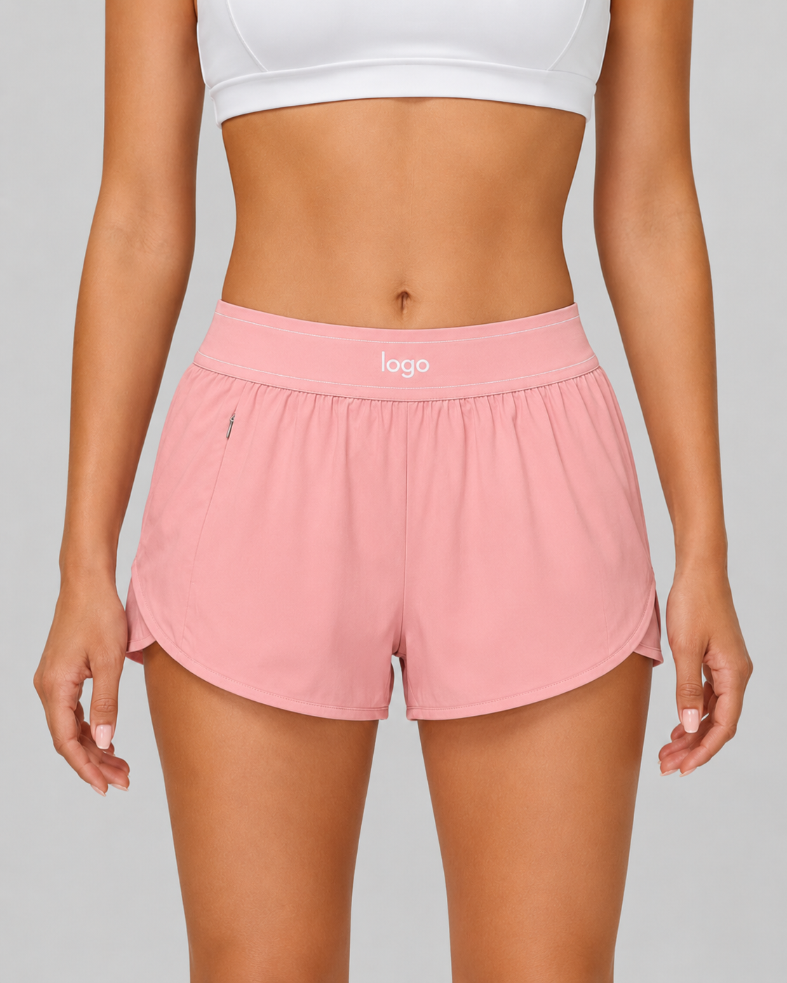 High-Waist Active Shorts