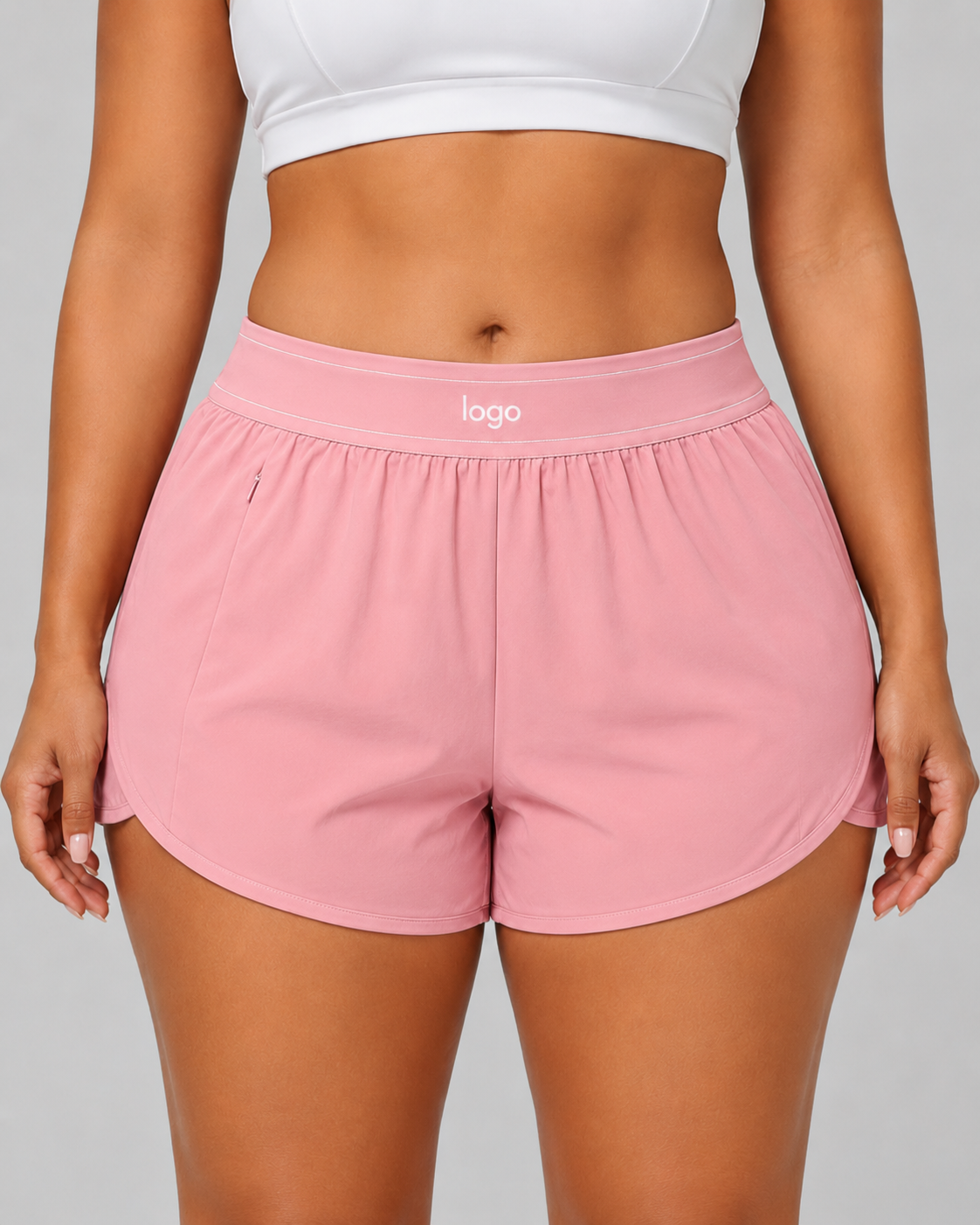 High-Waist Active Shorts