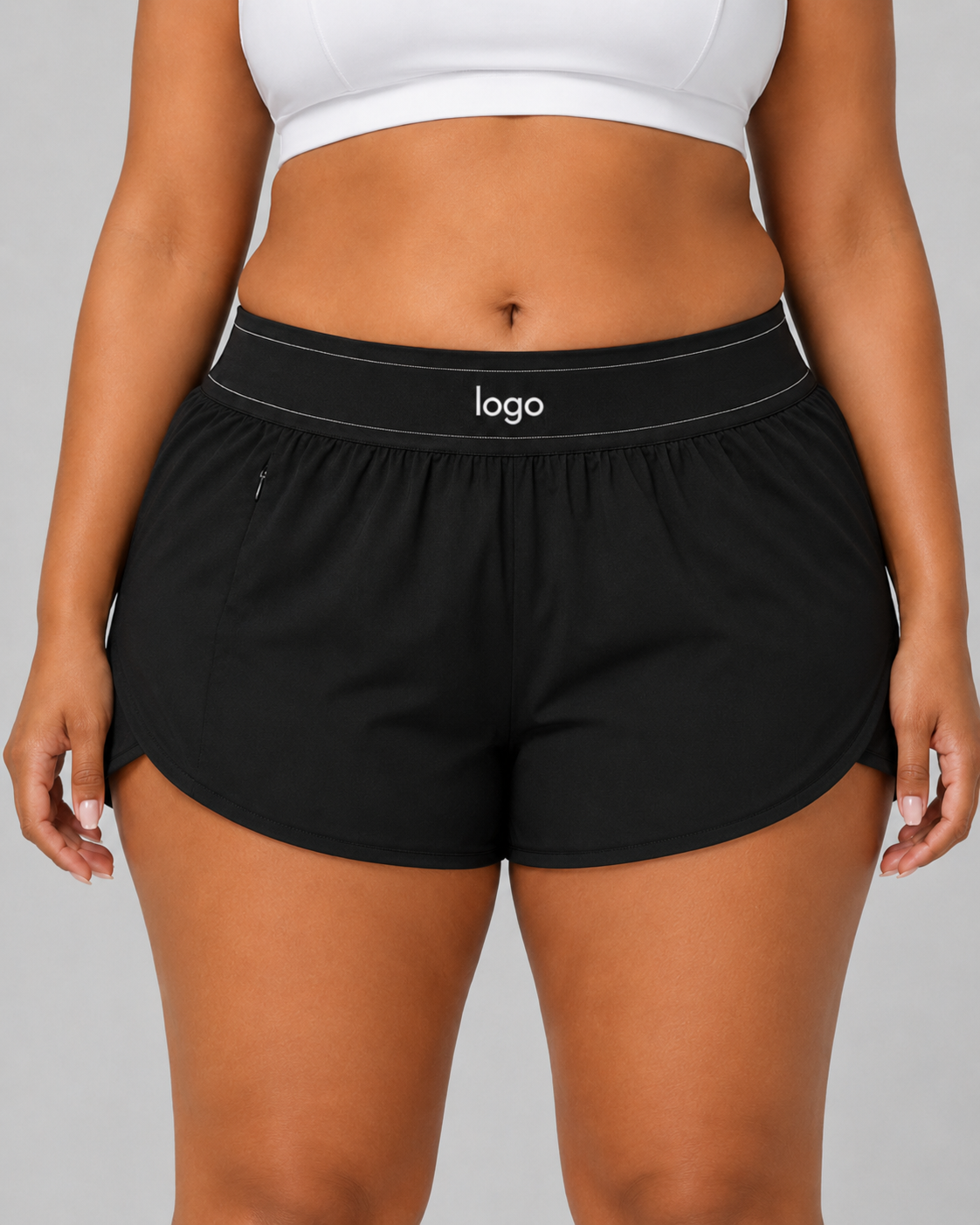 High-Waist Active Shorts