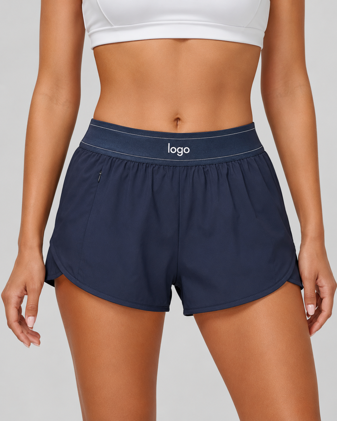 High-Waist Active Shorts