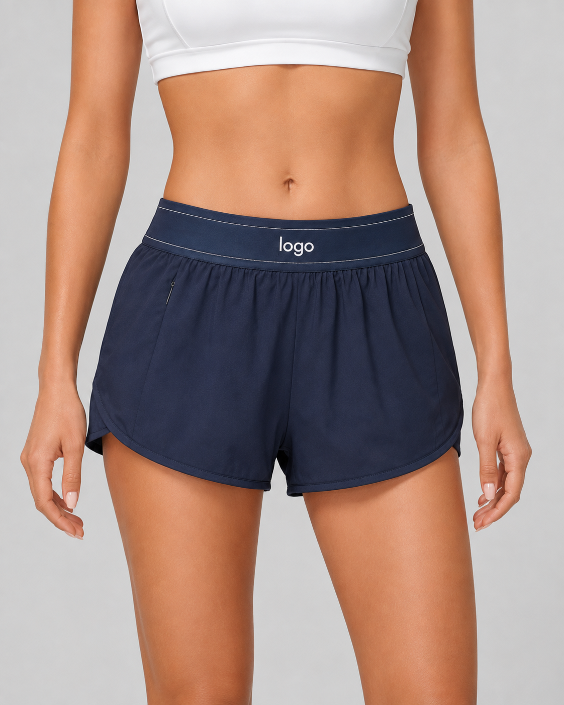High-Waist Active Shorts