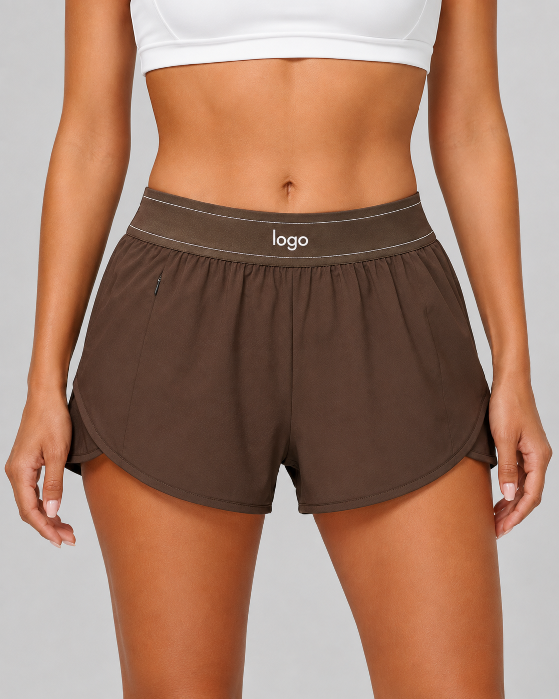 High-Waist Active Shorts
