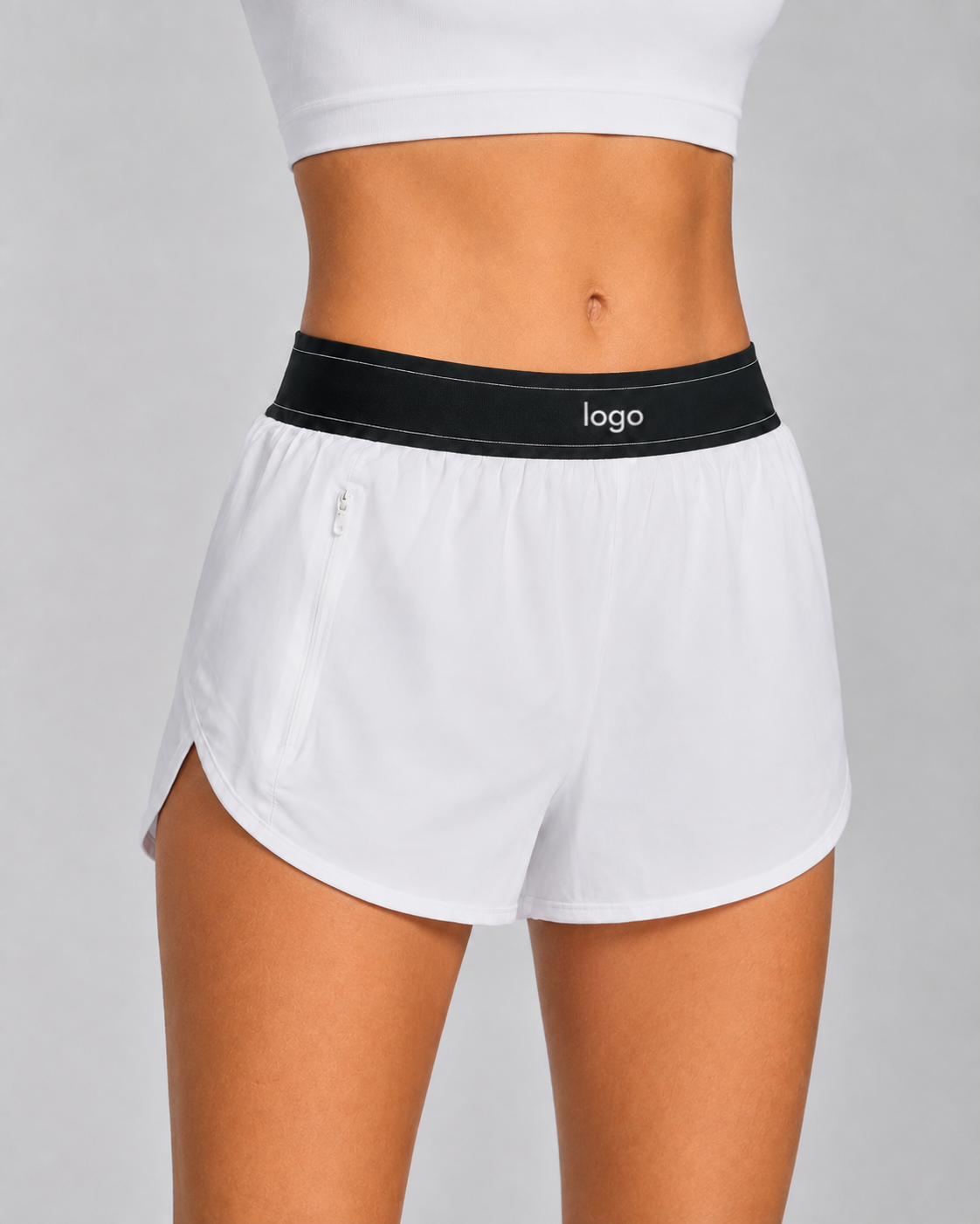 High-Waist Active Shorts