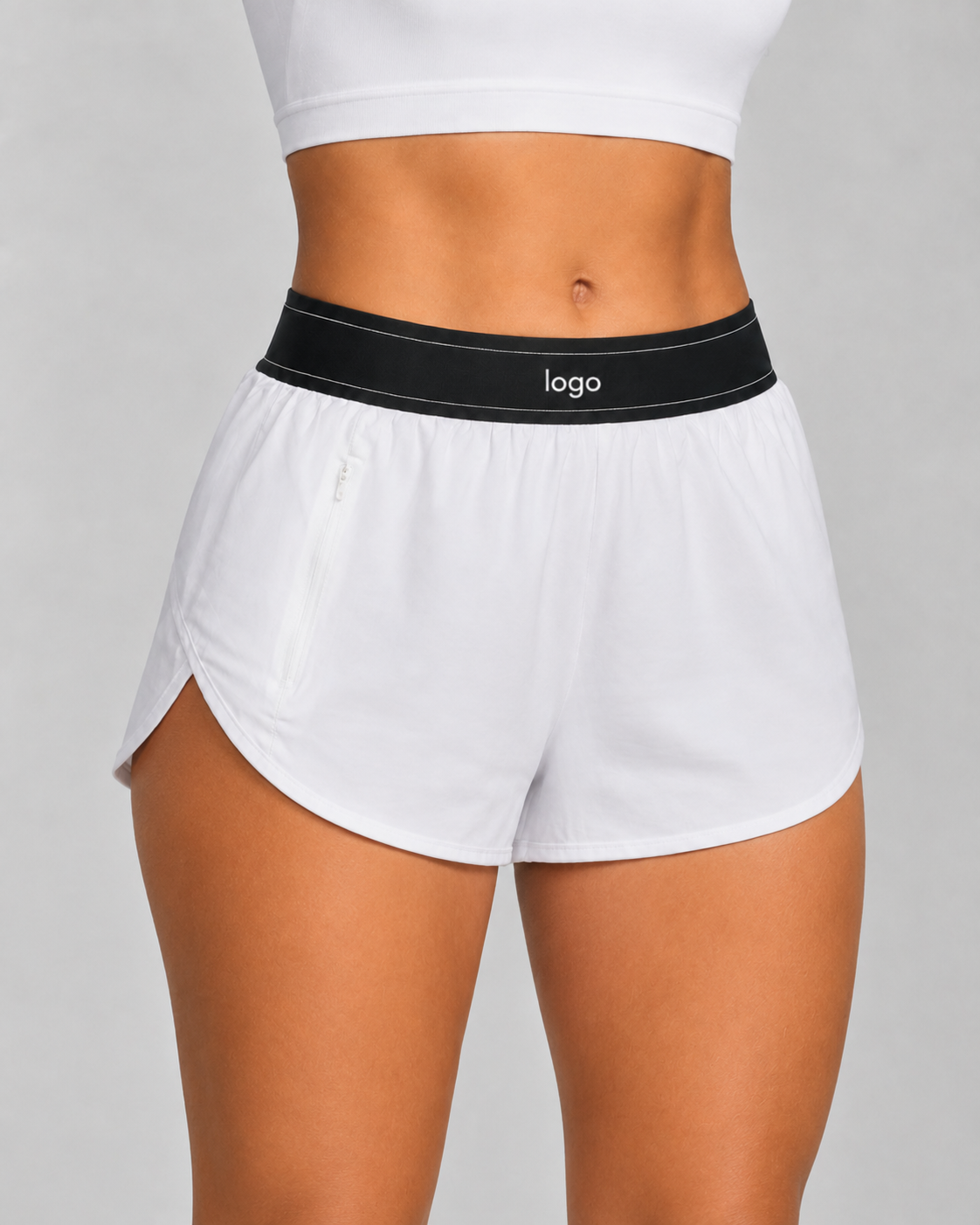High-Waist Active Shorts