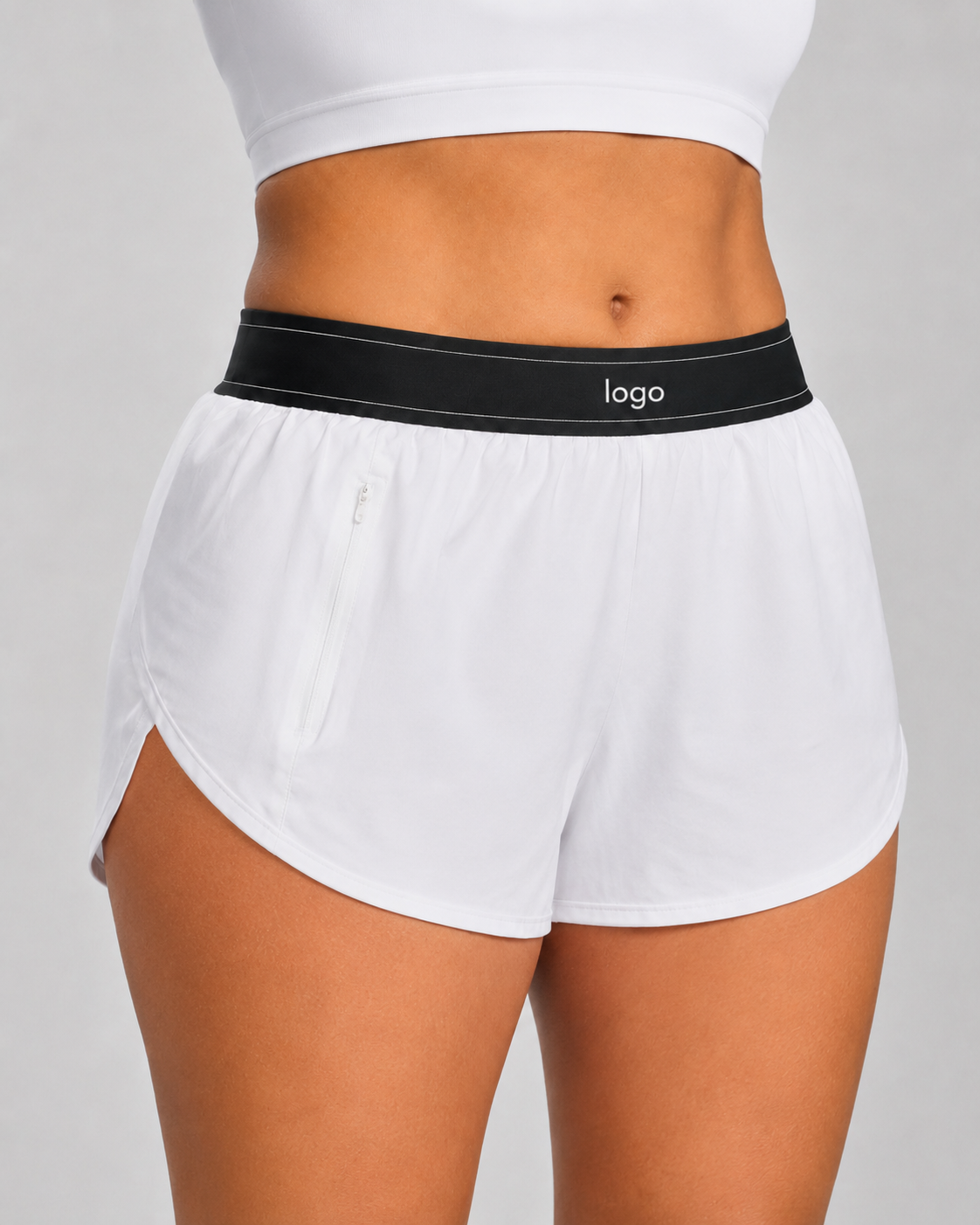 High-Waist Active Shorts