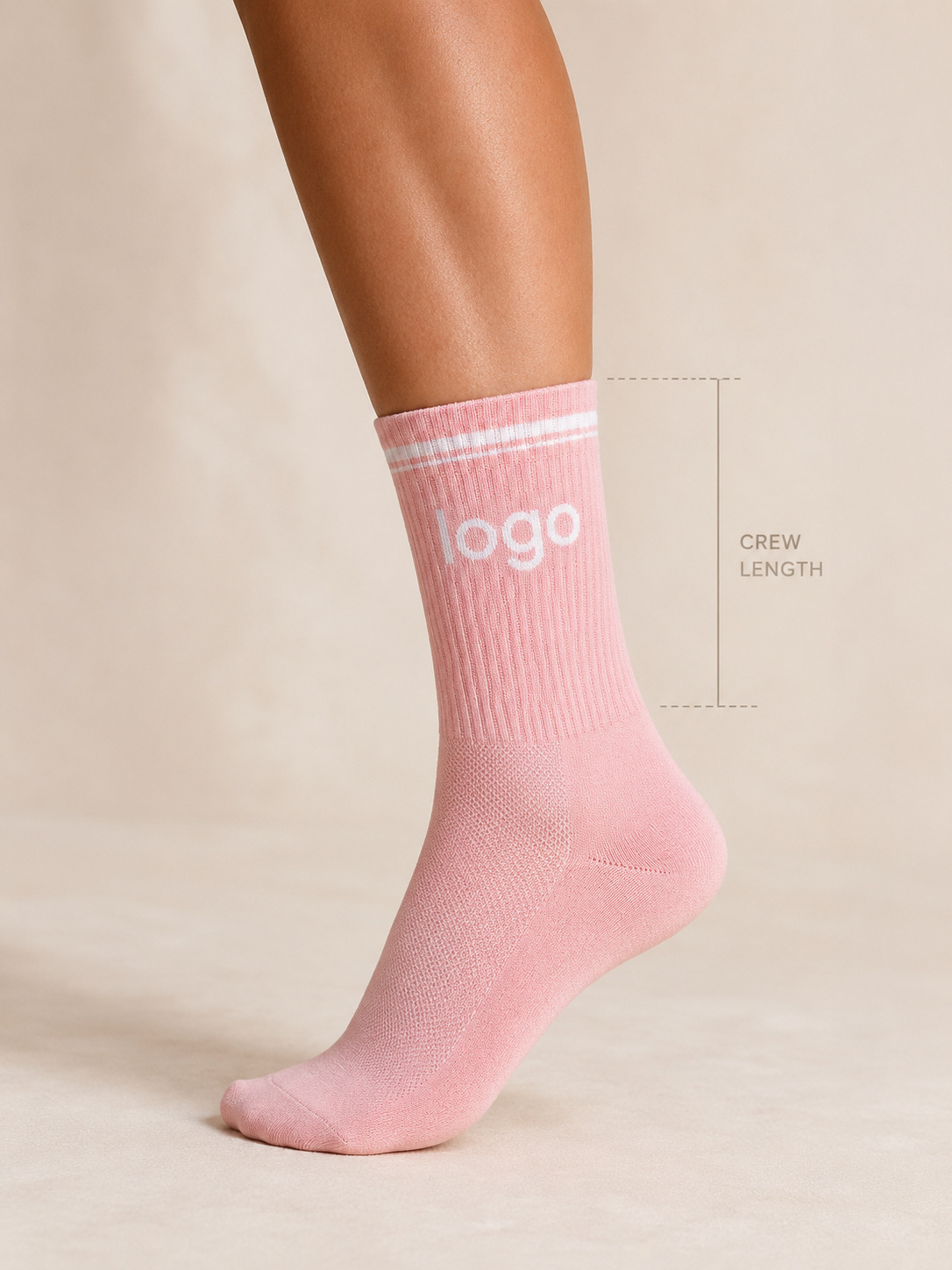 Ribbed Crew Socks